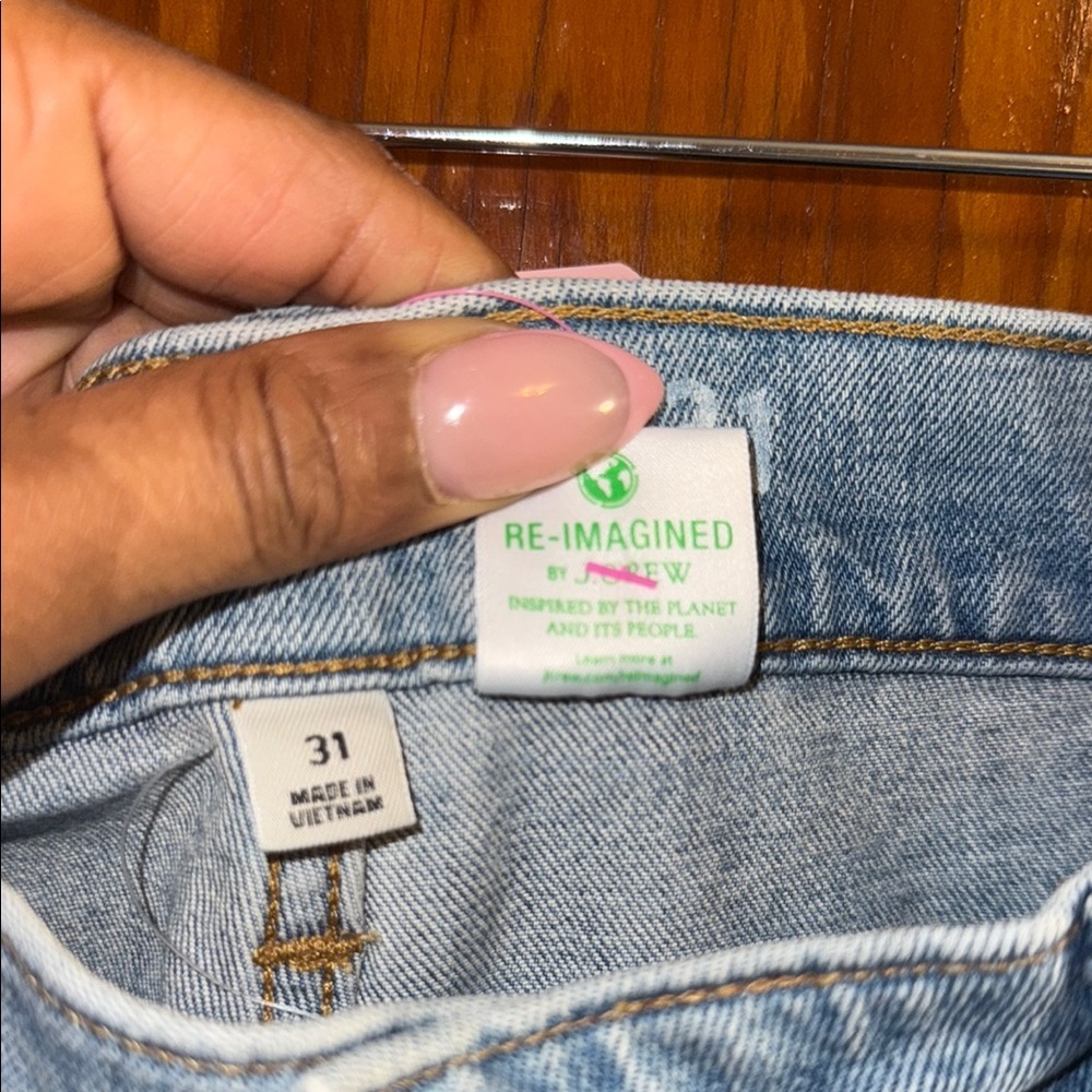 J. Crew Blue Ankle Cropped Jeans - Picture 2 of 6